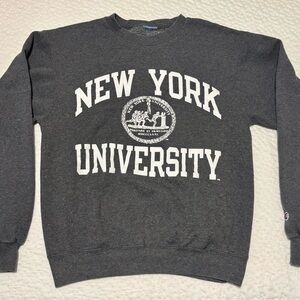 Champion Gray NYU Sweater